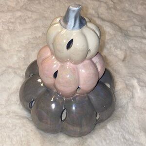 Iridescent Light-up Pumpkin Decor